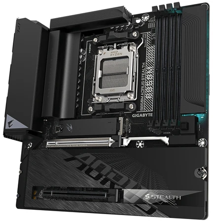 Pagrindinė plokštė Pamatplāksne Gigabyte B850M AORUS STEALTH AMD B850 AM5 ligzda micro ATX pamatplāksne