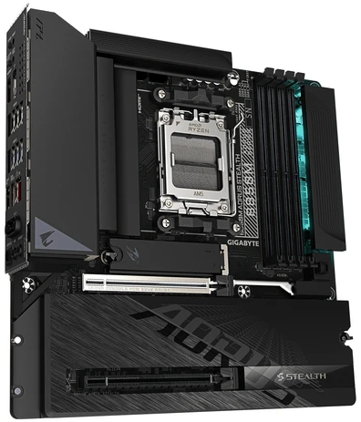 Pagrindinė plokštė Pamatplāksne Gigabyte B850M AORUS STEALTH AMD B850 AM5 ligzda micro ATX pamatplāksne