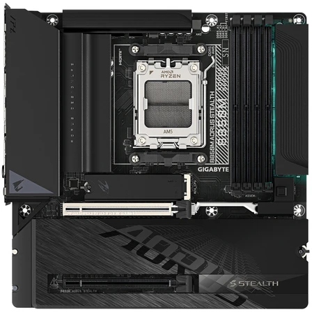 Pagrindinė plokštė Pamatplāksne Gigabyte B850M AORUS STEALTH AMD B850 AM5 ligzda micro ATX pamatplāksne