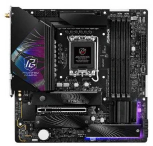 Pagrindinė plokštė ASROCK MB Desktop Z890 Riptide Wi-Fi S1851, 4x DDR5, 1x PCIe 5.0 x16, 1x PCIe 4.0 x16, 1x PCIe 3.0 x1, 1x Blazing M.2, 4x Hyper M.2, 8x USB-6x3, 8x USB-6x3 USB 2.0, Killer E3100 2,5 GB, 802.11be Wi-Fi 7 + Bluetooth, 1x HDMI, 1x DP 1.4, ATX