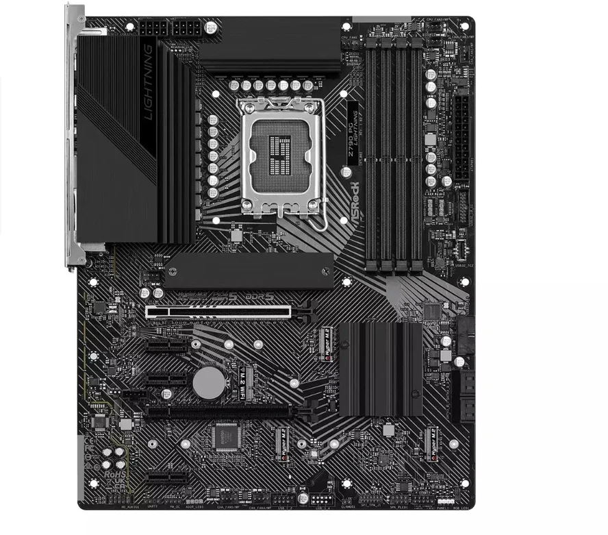 Pagrindinė plokštė ASROCK Intel Z790/LGA1700/ATX/Memory DDR5/Atminties lizdai 4/3xPCI-Express 3.0 1x/1xPCI-Express 4.0 16x/1xPCI-Express 5.0 16x/4xM.2/1xHDMI/1xAudio-In/1xAudio-Out/1xMikrofonas/1xUSB 2.0/6xUSB 3.2/1xUSB-C/1xRJ45