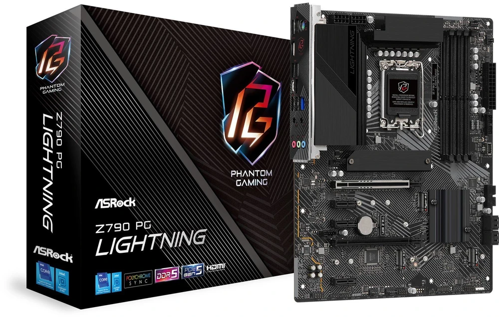 Pagrindinė plokštė ASROCK Intel Z790/LGA1700/ATX/Memory DDR5/Atminties lizdai 4/3xPCI-Express 3.0 1x/1xPCI-Express 4.0 16x/1xPCI-Express 5.0 16x/4xM.2/1xHDMI/1xAudio-In/1xAudio-Out/1xMikrofonas/1xUSB 2.0/6xUSB 3.2/1xUSB-C/1xRJ45
