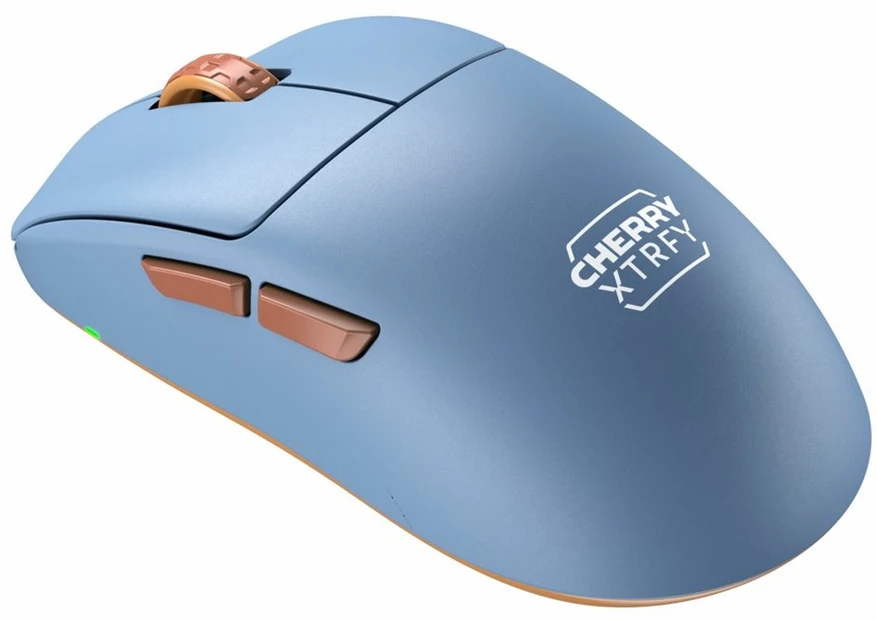 Pelė Cherry XTRFY M68 Wireless (hellblau/kupfer)