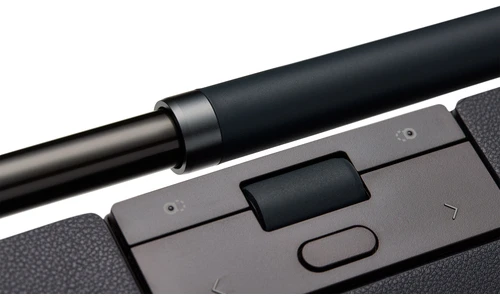 Pelės Contour Contour Design RollerMouse Pro, su laidu su įprasta riešo atrama ir veganiška oda, abipusė, ritinėlio juosta, USB Type-A, 2800 DPI, Juodas