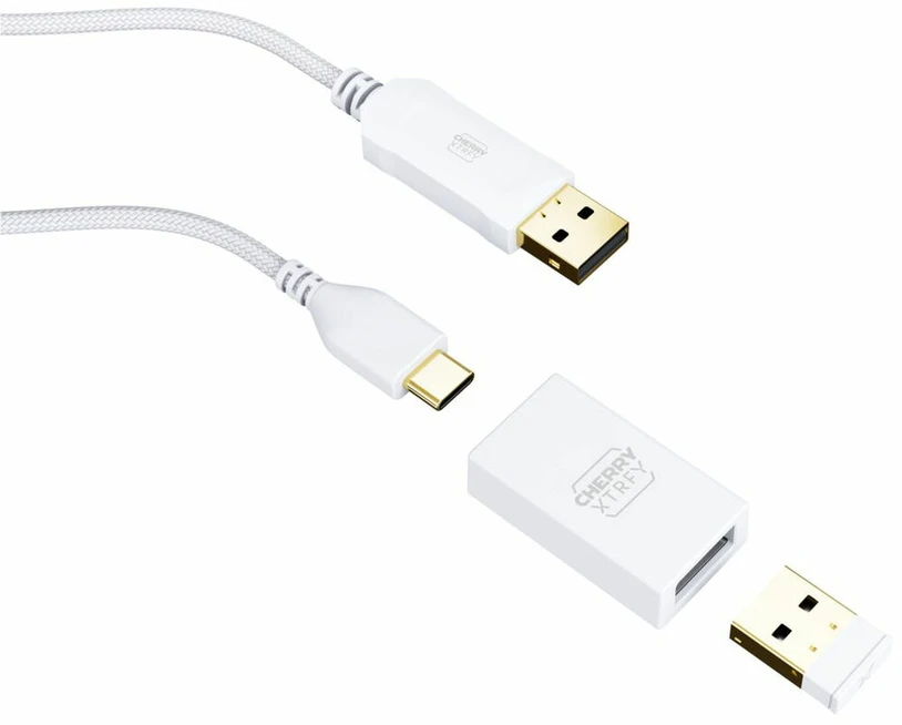 Peles Xtrfy CHERRY XTRFY CX-M64W-Baltas bezvadu spēļu pele 26000 DPI
