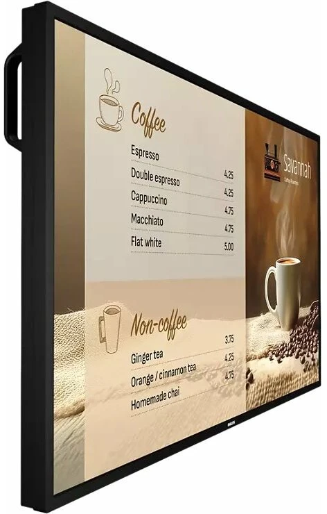 Monitorius Philips 6000 series 43BDL6017P Plokščias skaitmeninės reklamos ekranas 108 cm (42.5") LCD 800 cd/m² 4K Ultra HD Juodas Įmontuotas procesorius Android 14 24/7