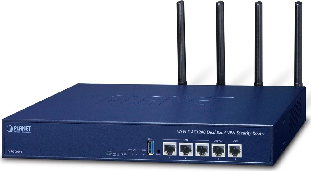 Planet Technology Corp Maršrutizatorius Planet PLANET VR-300W5 belaidis Gigabit Ethernet Mėlyna