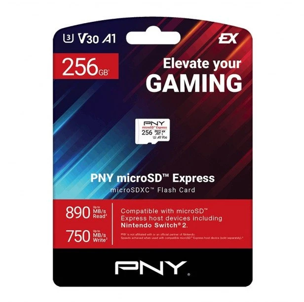 Pny Technologies PNY Atminties kortelė Micro SD Express 256GB P-SDU256P31880EXP-GE