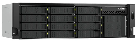 QNAP TS-h1655XeU-RP-8G | 16 vietų plokščias NAS serveris, Intel, 8GB RAM, 2x 10Gb Base-T, RP, RACK