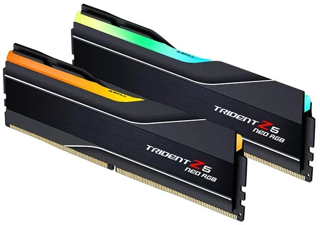 RAM Atmiņa G.Skill Trident Z5 Neo RGB, DDR5, 32 GB, 8000MHz, CL38 (F5-8000J3848H16GX2-TZ5NR)