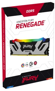 RAM Atmiņa Kingston Fury Renegade RGB, DDR5, 96 GB, 6400MHz, CL32 (KF564C32RSAK2-96)