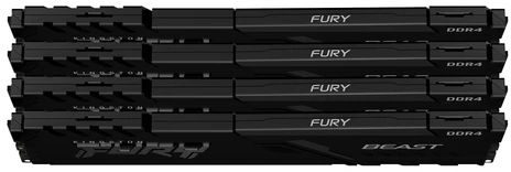 RAM Atmintis Kingston Fury Beast, DDR4, 64 GB, 3600MHz, CL18 (KF436C18BBK4/64)