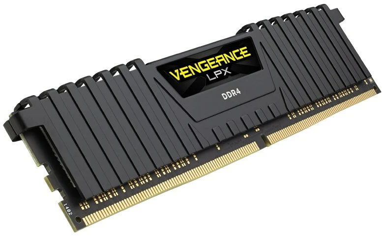 RAM DDR4 32GB PC 2666 CL16 CORSAIR KIT (4x8GB) Vengeance Juodas mažmeninė pakuotė