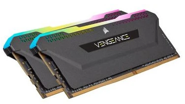 RAM DDR4 32GB PC 3200 CL16 CORSAIR KIT (2x16GB) VENGEANCE RGB mažmeninė pakuotė