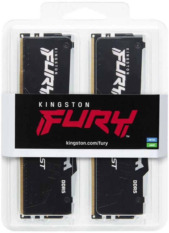 RAM DDR5 32GB PC 5200 CL40 Kingston KIT (2x16GB) FURY Beast RGB retail