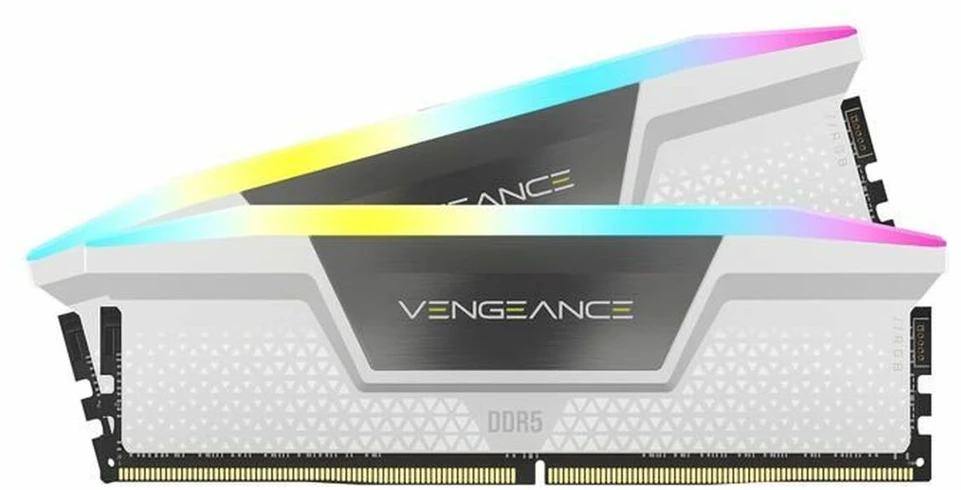 RAM DDR5 32GB PC 6000 CL30 CORSAIR KIT (2x16GB) VENGEANCE RGB atminties rinkinys mažmeninei prekybai