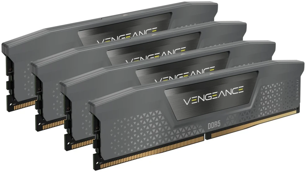 RAM DDR5 64GB PC 5600 CL36 CORSAIR KIT (4x16GB) VENGEANCE Pilkas mažmeninė pakuotė