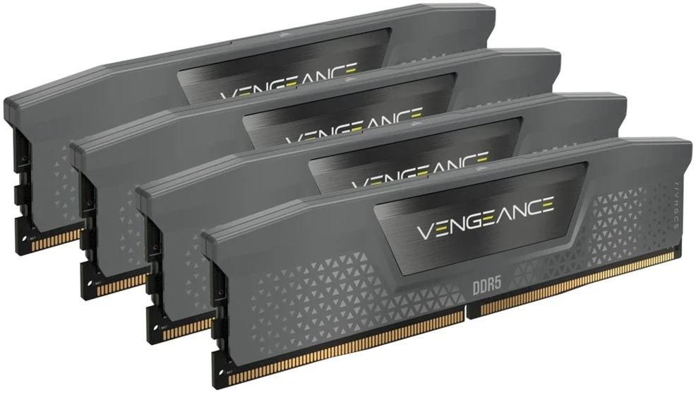 RAM DDR5 64GB PC 6000 CL36 CORSAIR KIT (4x16GB) VENGEANCE Pilkas retail