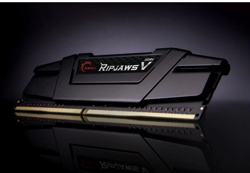 RAM G.Skill DIMM 32 GB DDR4-3200 (2x 16 GB) Dual-Kit (Juodas, F4-3200C16D-32GVK, Ripjaws V, INTEL XMP)