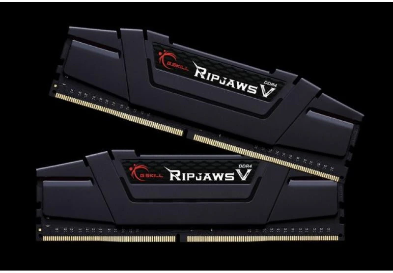 RAM G.Skill DIMM 32 GB DDR4-3200 (2x 16 GB) Dual-Kit (Juodas, F4-3200C16D-32GVK, Ripjaws V, INTEL XMP)