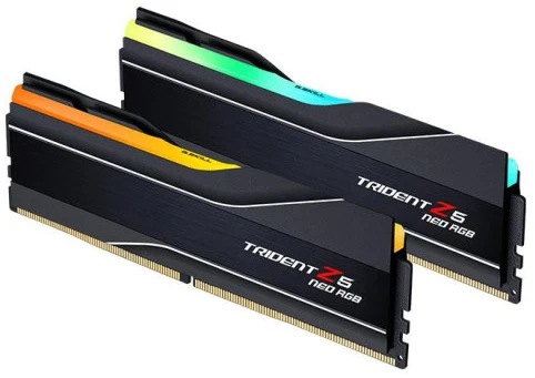 RAM G.Skill Trident Z5 Neo RGB, DDR5-6000, CL32, AMD EXPO - 32 GB Dual-Kit, Juodas