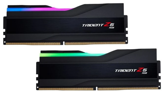 RAM G.Skill Trident Z5 RGB, DDR5-6000, CL36 - 32 GB Dual-Kit, Juodas