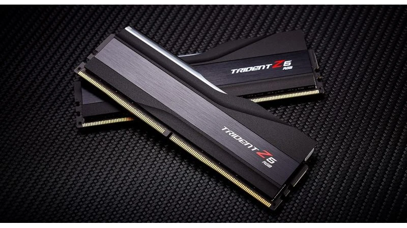 RAM G.Skill Trident Z5 RGB, DDR5-6000, CL36 - 32 GB Dual-Kit, Juodas