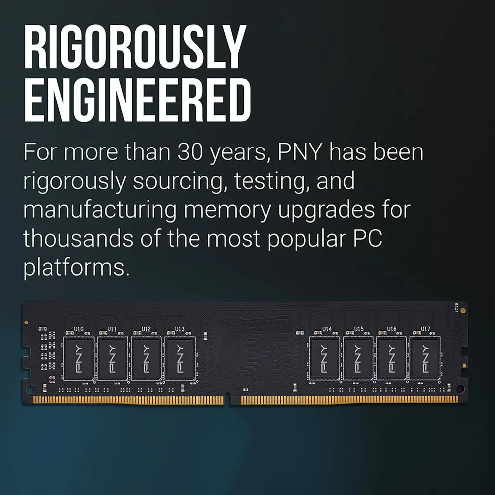 RAM Pny Technologies Atmiņas modulis PNY PNY MD8GSD43200-TB 8 GB 1 x 8 GB DDR4 288-pin DIMM