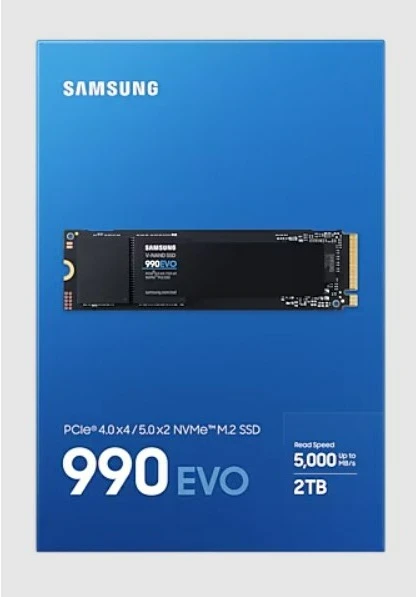 Samsung 990 EVO 2 TB M.2 PCI Express 4.0 NVMe V-NAND TLC kietasis diskas