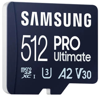 Samsung Pro Ultimate Micro SDXC atminties kortelė 512 GB Class 10 UHS-I/U3 A2 V30 (MB-MY512SA/WW)