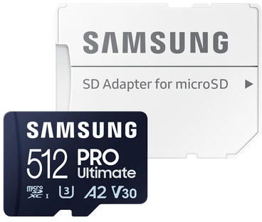 Samsung Pro Ultimate Micro SDXC atminties kortelė 512 GB Class 10 UHS-I/U3 A2 V30 (MB-MY512SA/WW)