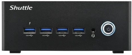 Shuttle Nano kompiuteris NA10H 1L Juodas 8845HS 3,8 GHz