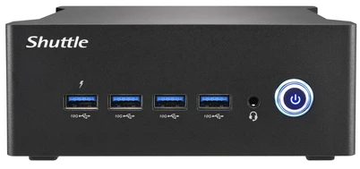 Shuttle Nano kompiuteris NA10H 1L Juodas 8845HS 3,8 GHz