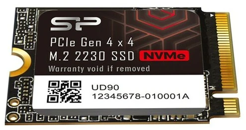 Silicon Power SSD | UD90 | 500 GB | SSD form factor M.2 2230 | Solid-state drive sąsaja PCIe Gen4x4 | Skaitymo greitis 4700 MB/s | Rašymo greitis 1700 MB/s