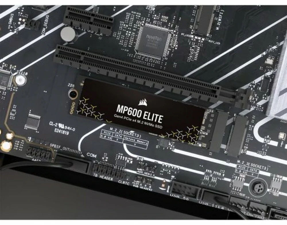 SSD 2TB CORSAIR M.2 PCI-E NVMe Gen4 MP600 ELITE mažmeninė pakuotė
