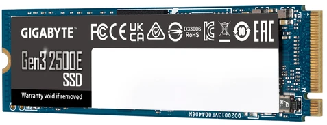 SSD diskas Gigabyte Gen3 2500E 500GB M.2 2280 PCI-E x4 Gen3 NVMe (G325E500G)