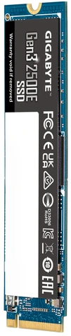 SSD diskas Gigabyte Gen3 2500E 500GB M.2 2280 PCI-E x4 Gen3 NVMe (G325E500G)