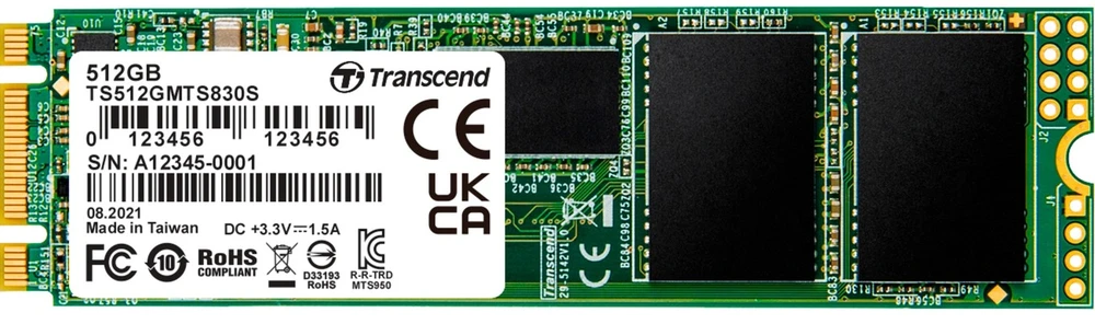 SSD diskas Transcend 830S 512GB M.2 2280 SATA III (TS512GMTS830S)