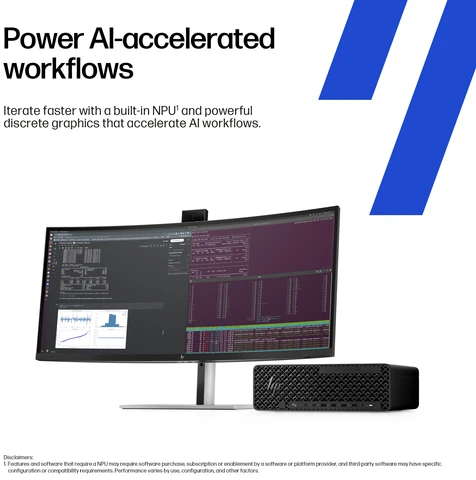 Stacionarus kompiuteris HP Z2 SFF G1I CU7 265K RTX A400 - 32GB 1TB W11P6 WIFI7 NO KB/M