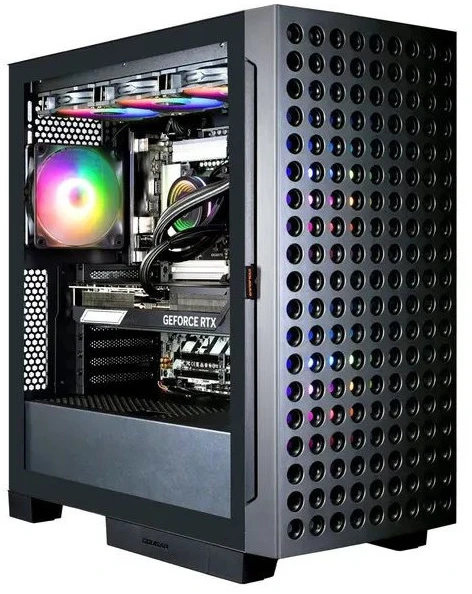 Stacionarus kompiuteris Žaidimų kompiuteris Hyrican COUGAR AIRFACE ECO BK (7545) Ryzen 9 9950X3D vandens aušinimas 64GB/2TB SSD RTX 5080 Win11 Juodas