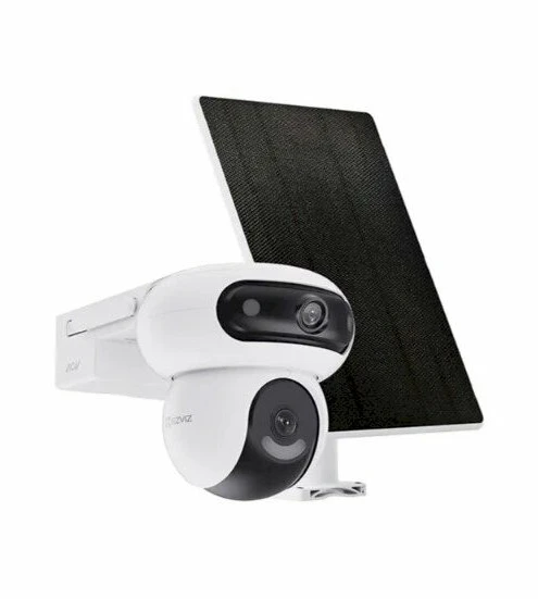 EZVIZ CS-HB90/SP lauko akumuliatorinė WIFI dviguba kamera (2x4MP, 10400mAh, Su saulės panele)