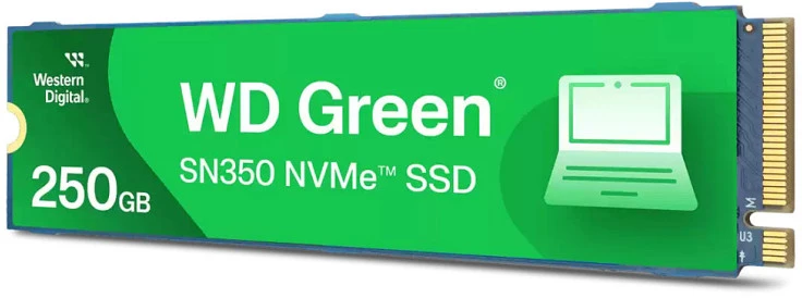 Sandisk WD Žalias SN350 NVMe SSD 250GB M.2 2280 PCIe Gen3