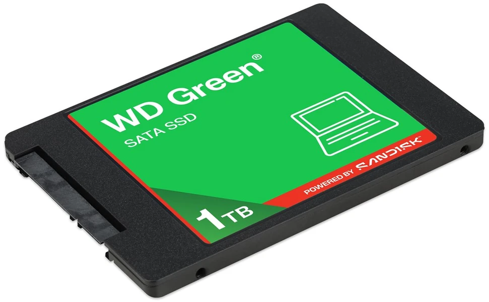 Western Digital Žalias WD ™ SATA SSD 2,5"/7 mm POWERED BY SANDISK 1 TB