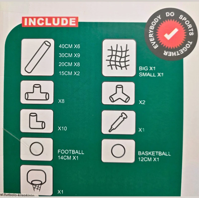 Futbolo-krepšinio rinkinys vaikams ZG270-216