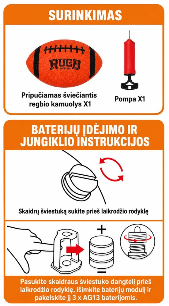 Kamuolys futbolo šviečiantis
