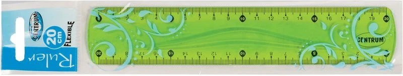 Centrum Plastikinės lanksčios liniuotės 20 cm