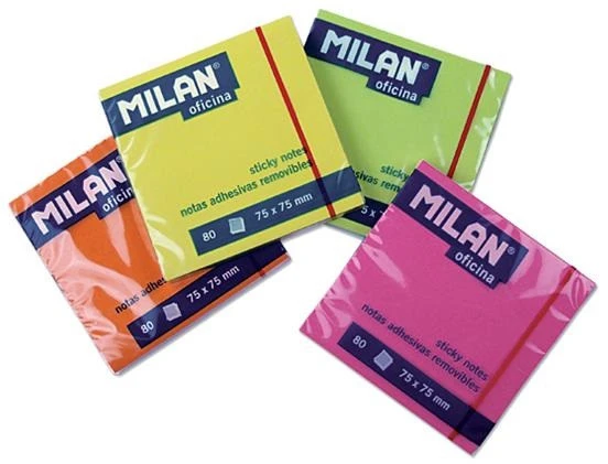 Lipnūs lapeliai 76x76 mm MILAN neon