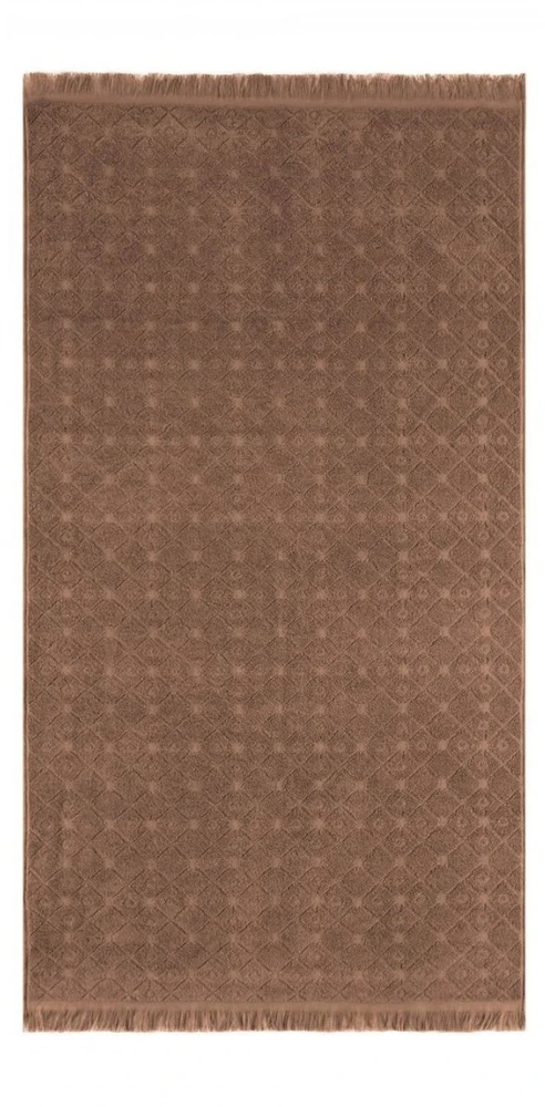 Medvilninis vonios rankšluostis Maura rudas 50 x 90 cm