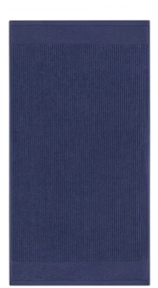 Medvilninis vonios rankšluostis Simple mėlynas 70 x 140 cm