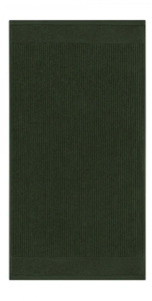 Medvilninis vonios rankšluostis Simple tamsiai žalias 50 x 90 cm